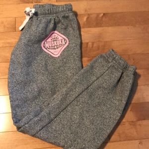 Muskoka Bear wear sweatpants